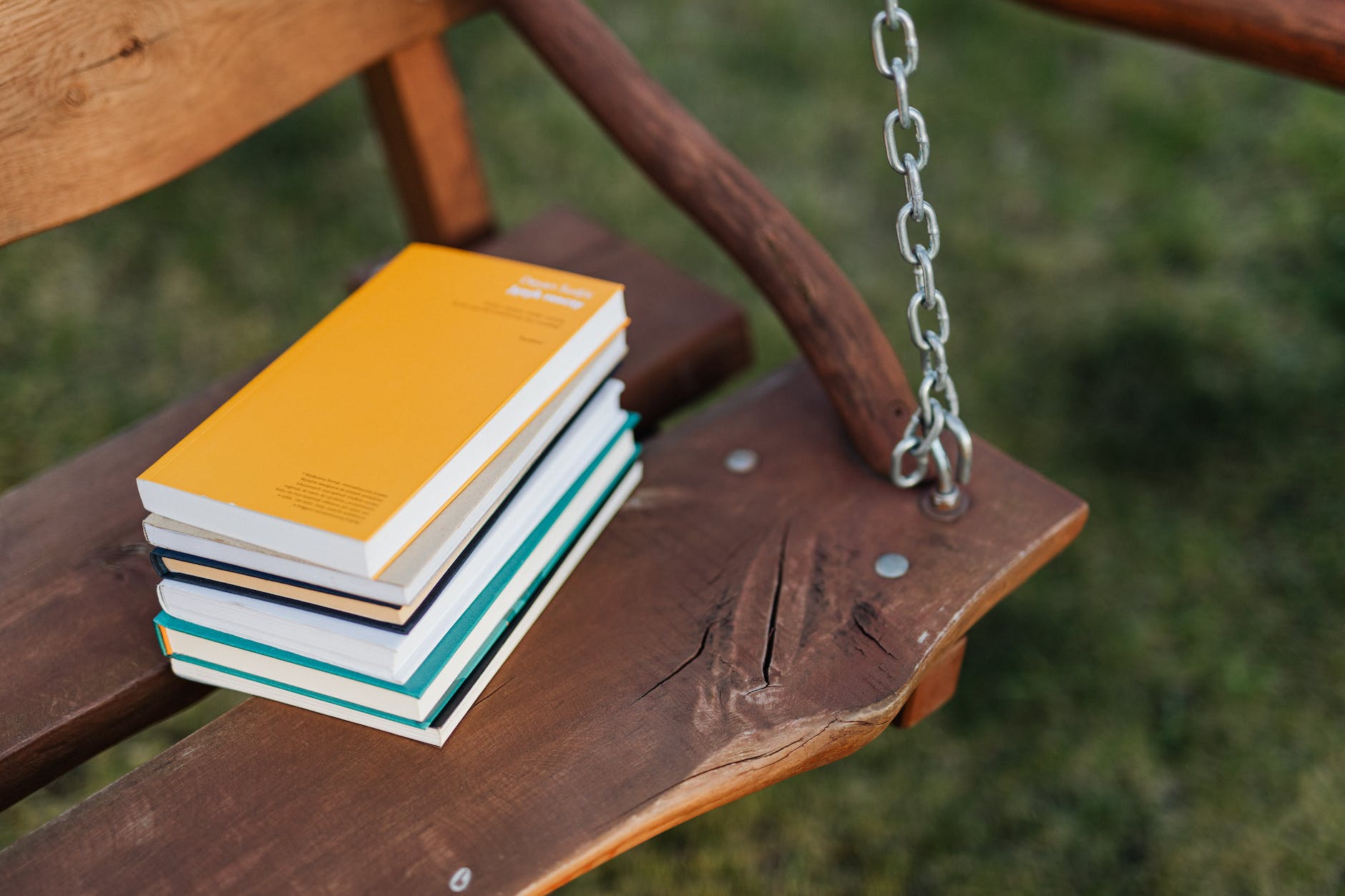 Books on a swing